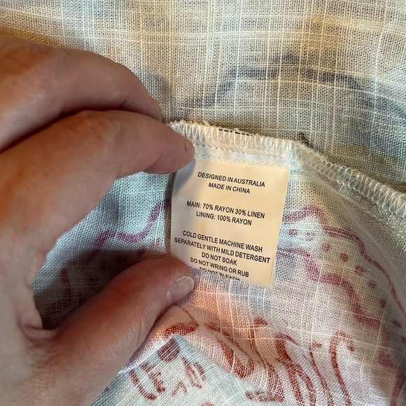 NWT Paper Heart Anthropologie Linen Blend Dress Sizes S & XS - Picture 13 of 13